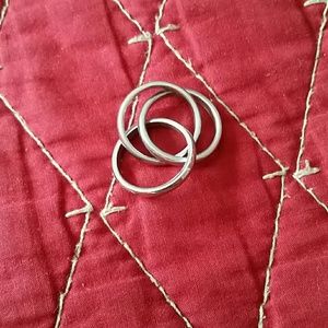 Intertwined Silver Rings