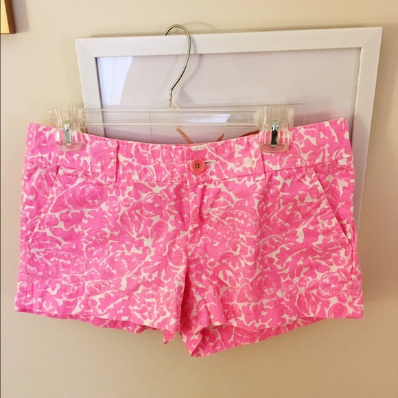 Lilly Pulitzer Walsh Shorts-Pink Floral