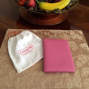 COACH leather photo album.