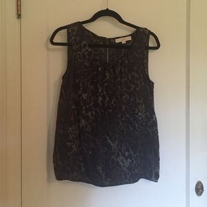 Loft abstract animal print blouse