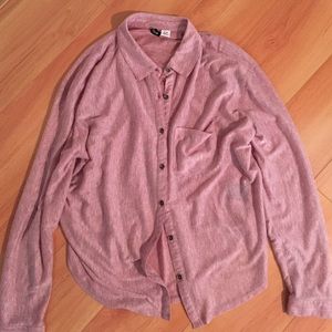 BDG button down red and white striped