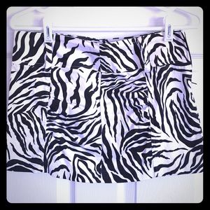 Zebra skirt