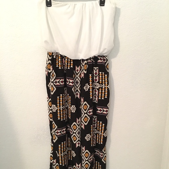 One piece, high top pants with blouse