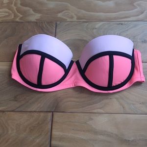 strapless Victoria's Secret bikini top