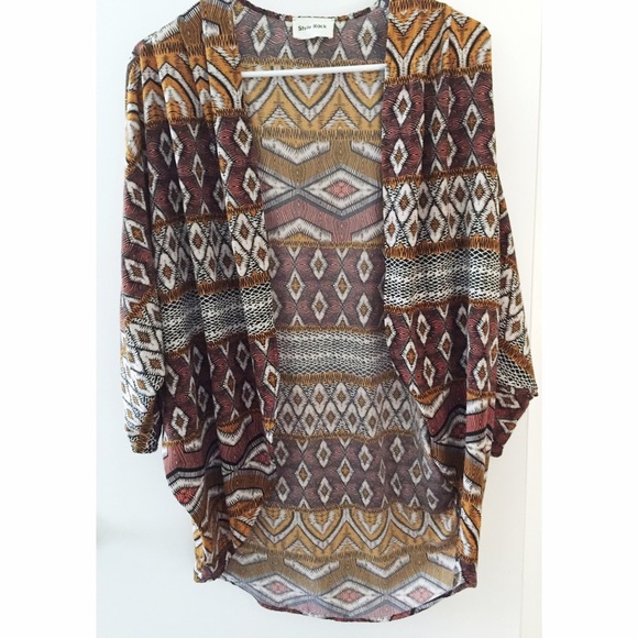 Tribal print cardigan / kimono