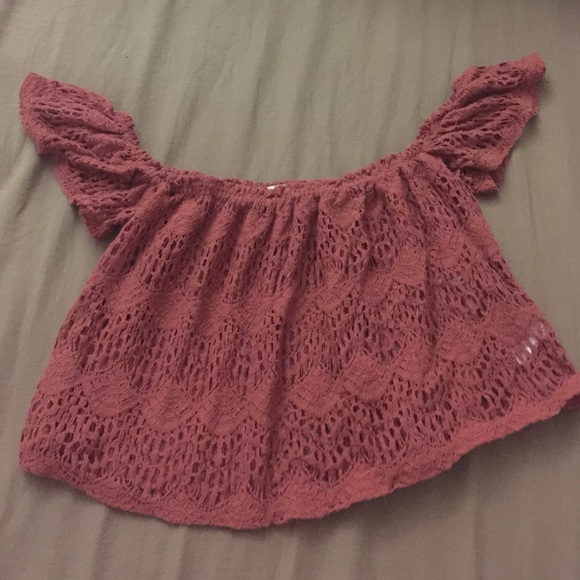 Off the shoulder crop top