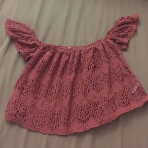 Off the shoulder crop top