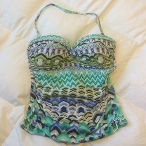 Multi-colored Tankini Top