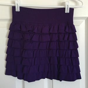 Purple layered skirt