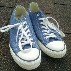 Denim converse shoes