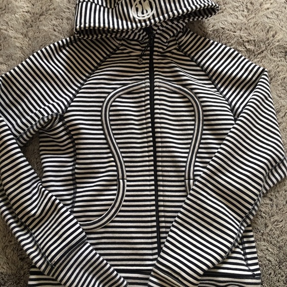Stripped scuba hoodie