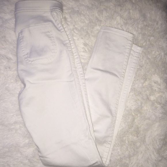 American apparel easy white jeans in small.