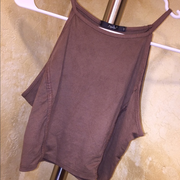 Papaya cropped top