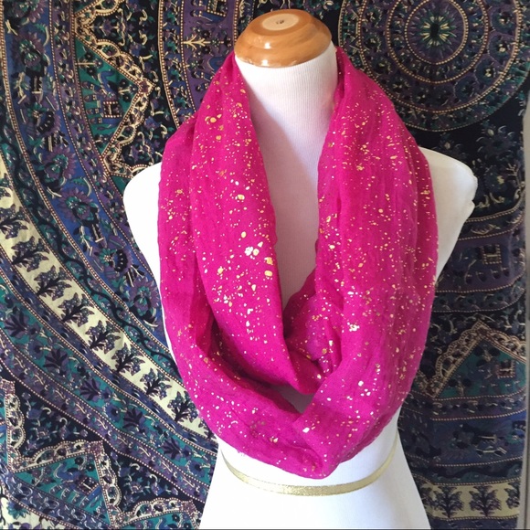 Gold Foil Infinity - Magenta