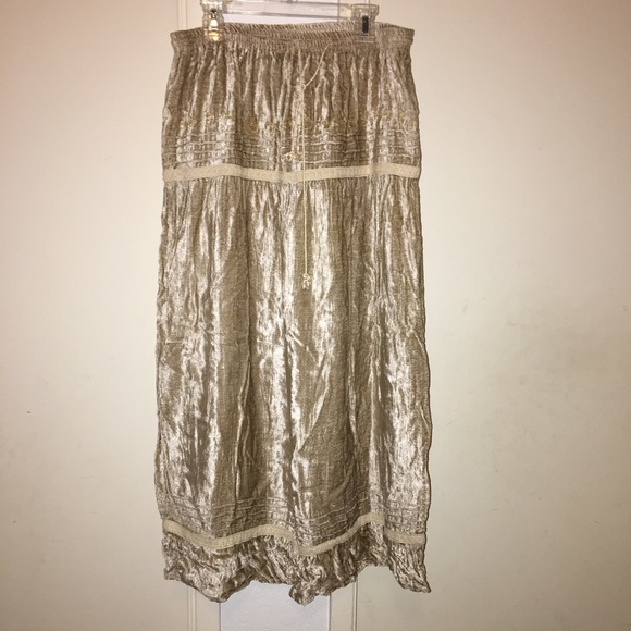 Tan Maxi skirt