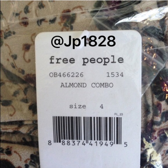 HP🎉NWT Free People Printed Jumpsuit - Picture 3 of 4