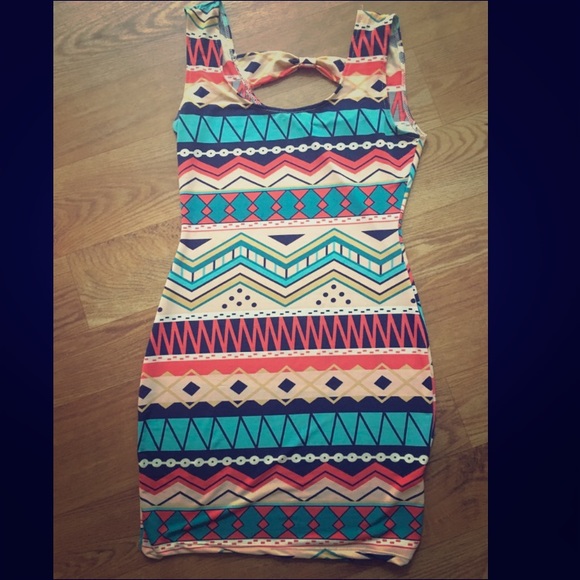 Tribal mini dress