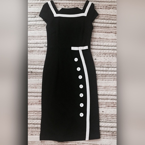 Black and white dress