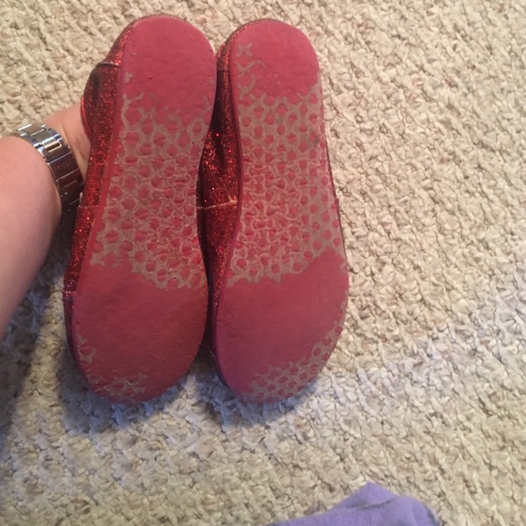 Red Sparkle Toms - Picture 4 of 4