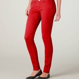 American Eagle Red Stretch Jeggings