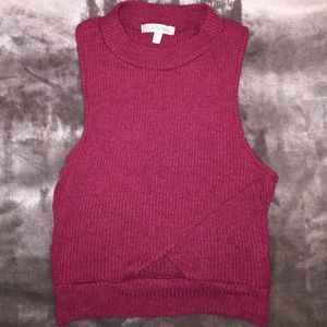 Maroon crop top