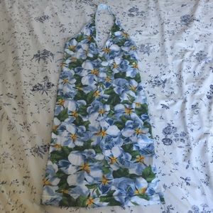American apparel tropical halter dress