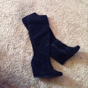 Black Knee High Boots