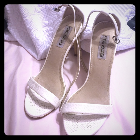 Steve Madden white heels