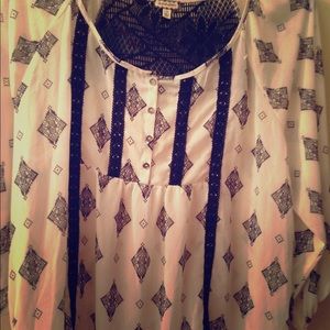 Beautiful lace back blouse. New with tag
