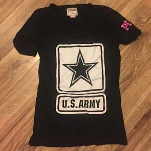 VS Pink U.S. Army tee