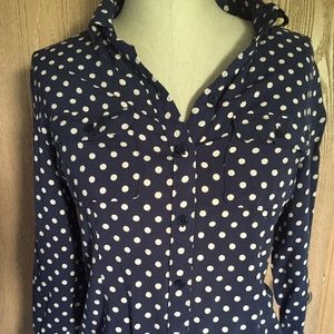 Polka Dot Loft Button-Down