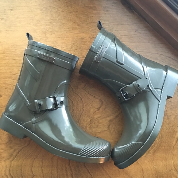 SOLD Coach rain boots - Picture 2 of 3