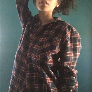 AMERICAN APPAREL FLANNEL LONG SLEEVE W/ POCKET