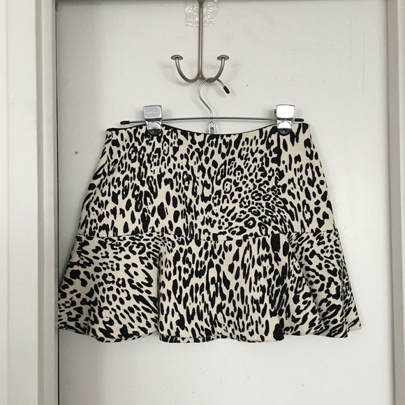 Zara Woman Zebra Mini Skirt Size S