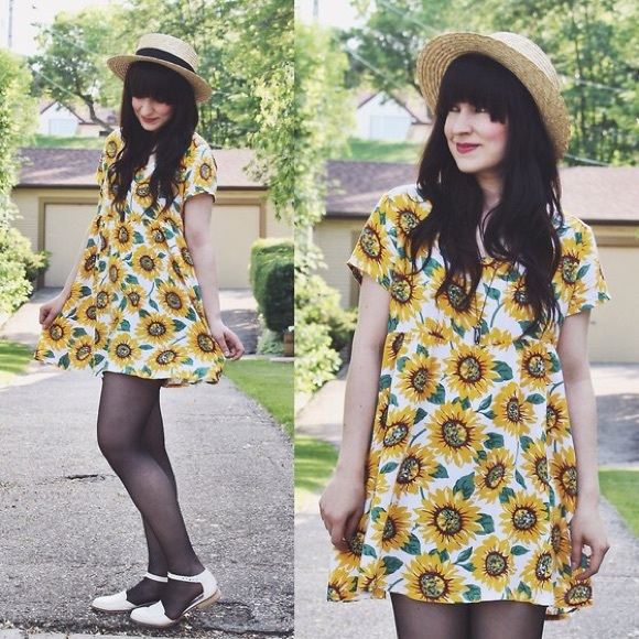 American Apparel Sunflower dress