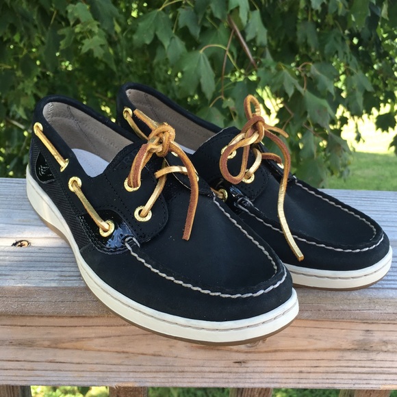 Sperry top sider bluefish black Sperry size 6