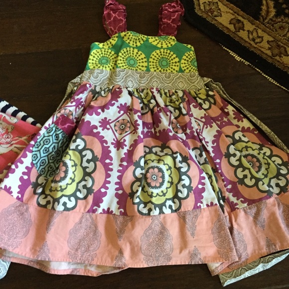 Custom boutique dress. EUC. Sz5/6
