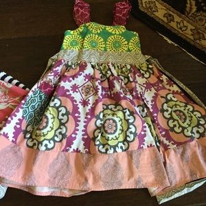 Custom boutique dress. EUC. Sz5/6