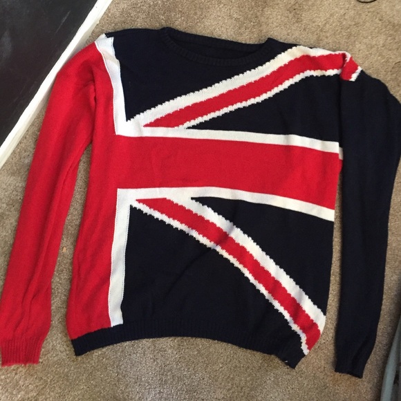 Brandy Melville British Flag Sweater