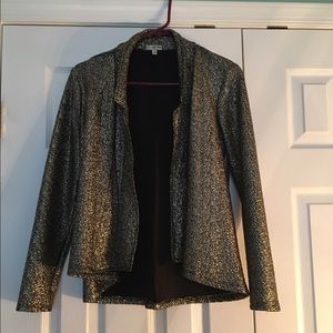 Lily White- Nordstrom Gold & Black Foil Blazer S