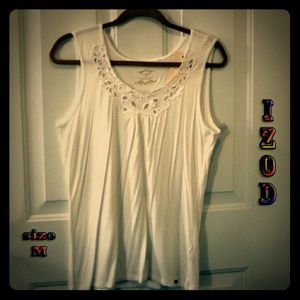 Final price ⬇ 🌷NWT by IZOD fancy white tank top🌷