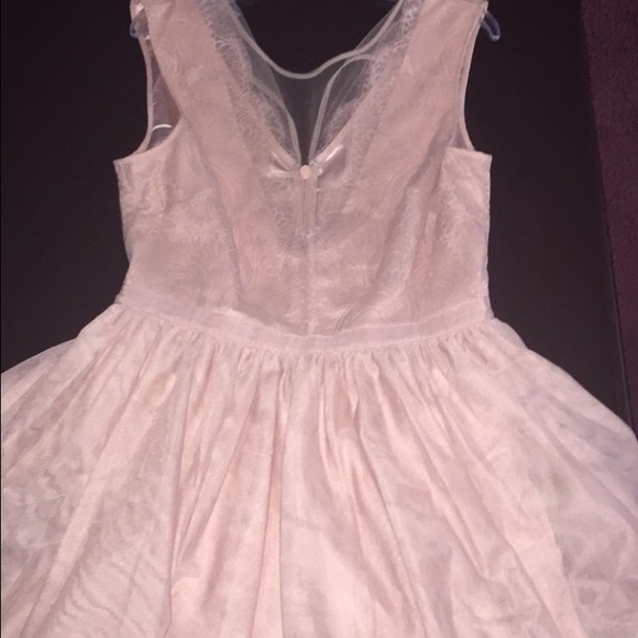 Bebe Nude Lace and Tulle Dress WORN ONCE
