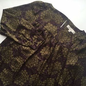 LOFT Silky Floral Blouse