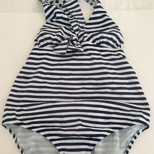 Pez D'Or Striped Maternity Swimsuit Size M
