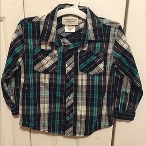Plaid button up shirt size 3T
