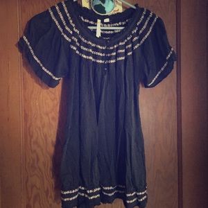 Anthro Navy Daisy Top 🌼