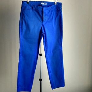 Old Navy Cobalt Blue The Pixie Chinos Size 6