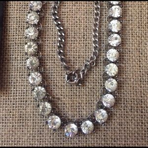 Extra long jeweled necklace
