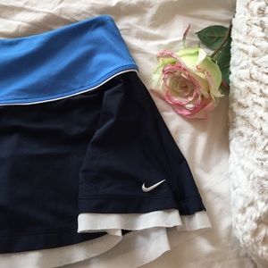 Blue Nike Sport Skirt W fringe