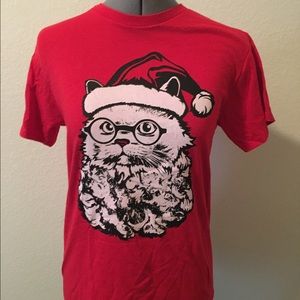 Santa cat shirt